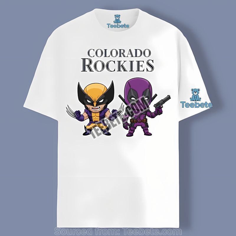 Colorado Rockies Wolverine Deadpool Graphic Shirt
