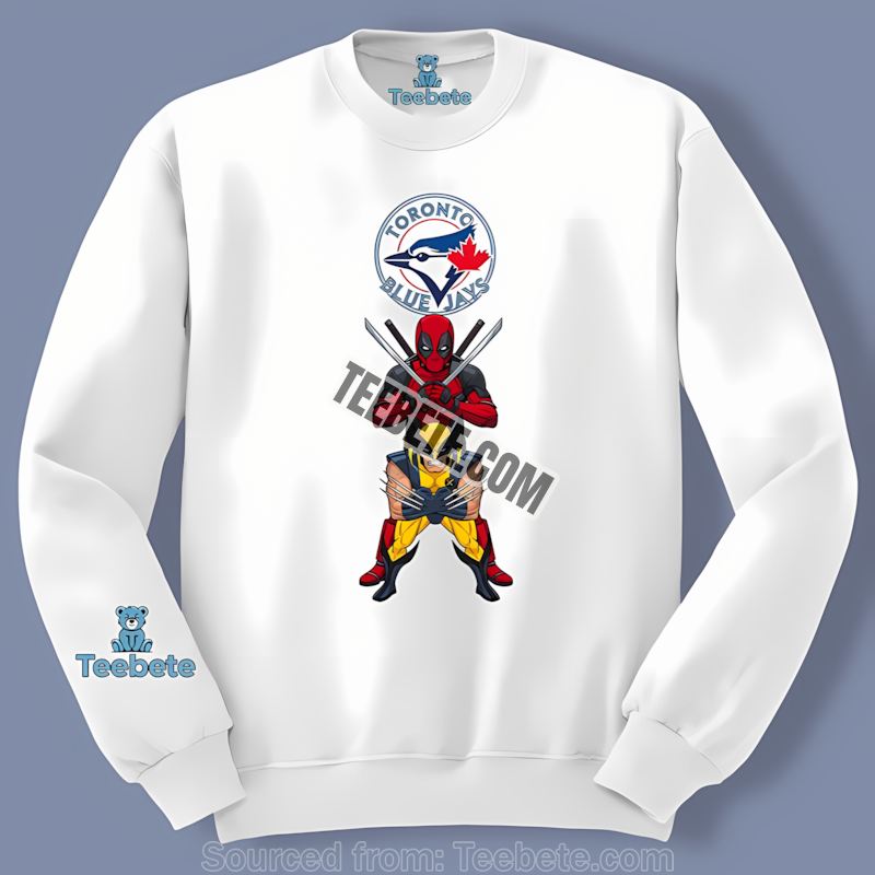 Deadpool And Wolverine Toronto Blue Jays Crossover Shirt Deadpool And Wolverine Toronto Blue Jays Crossover Shirt