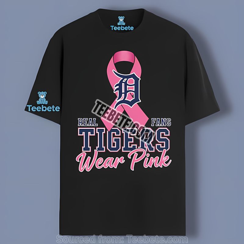 Detroit Tigers Breast Cancer Awareness Wear Pink Shirt