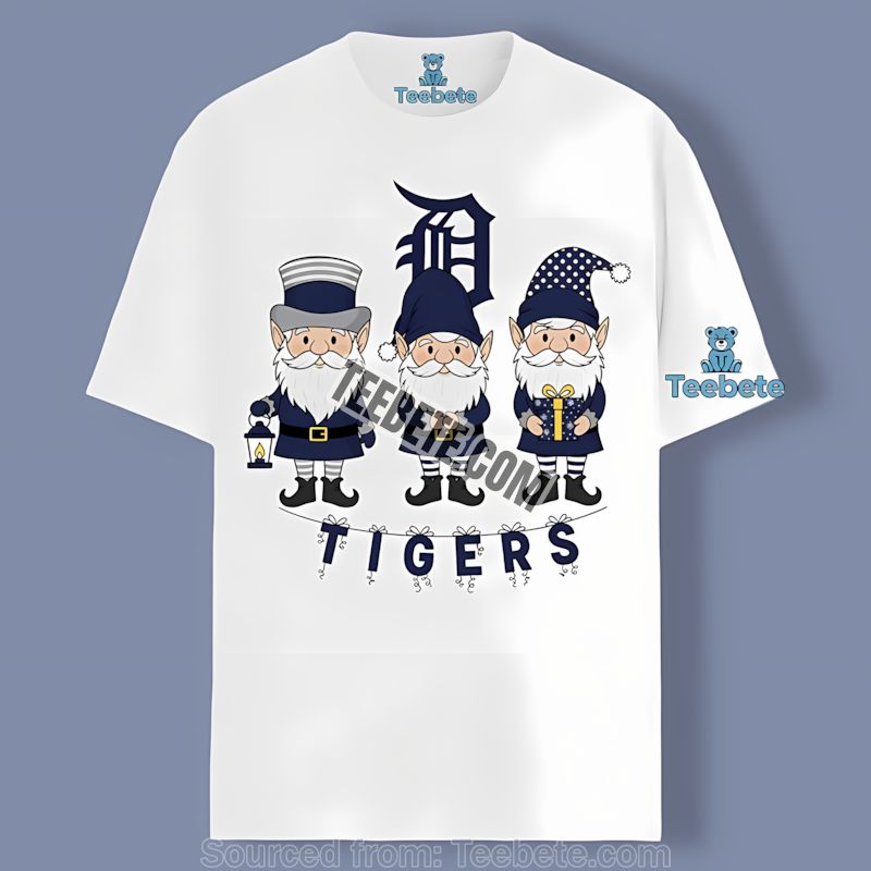 Detroit Tigers Christmas Pajama Holiday Shirt