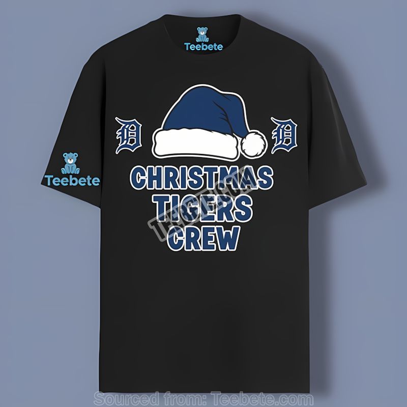 Detroit Tigers Christmas Tigers Crew Holiday Shirt