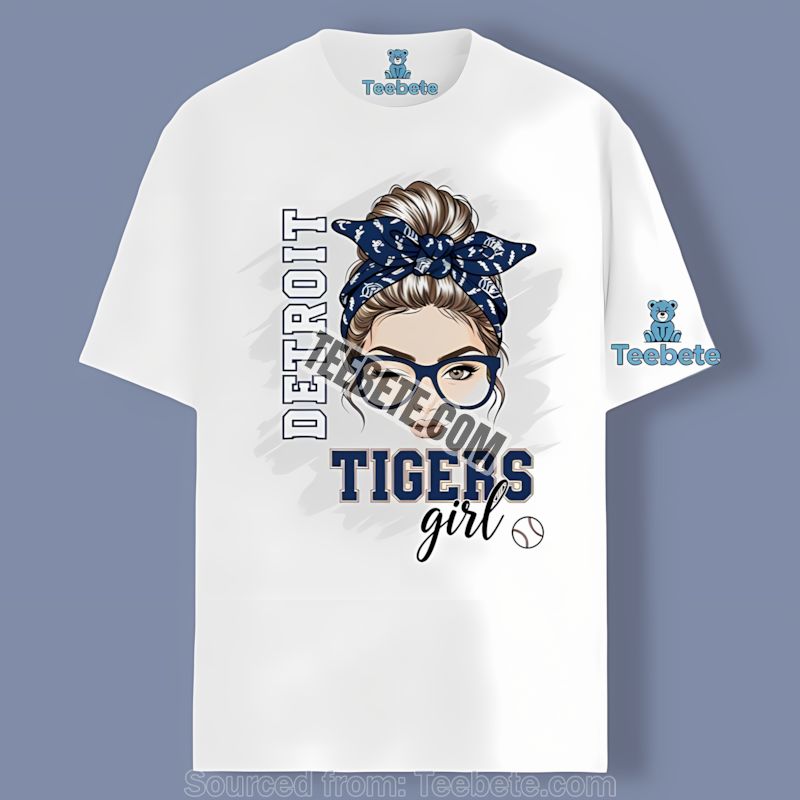 Detroit Tigers Girl Retro Style Shirt For Fan