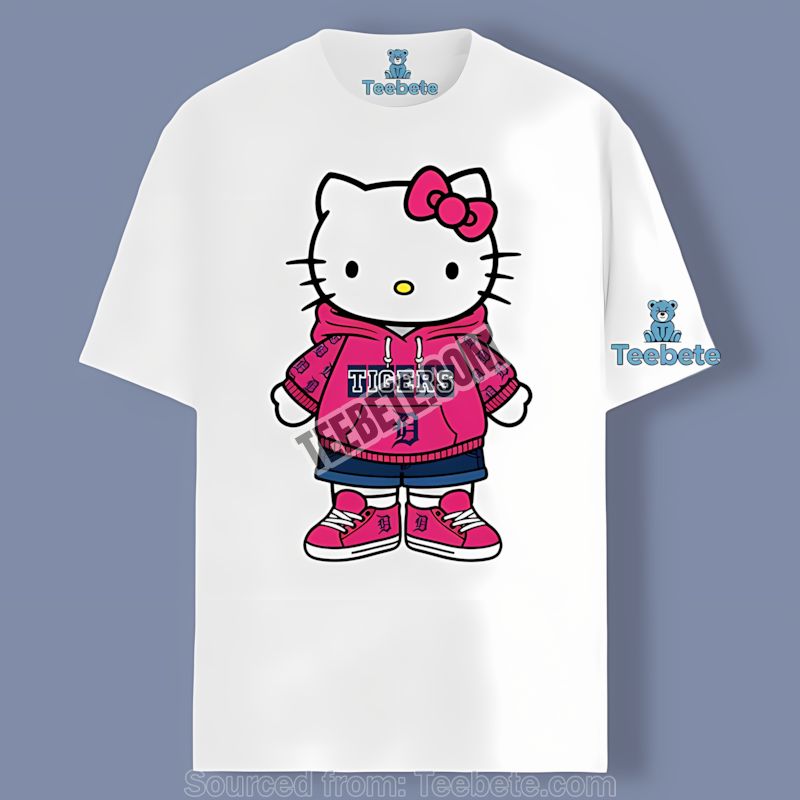 Detroit Tigers I Love My Tigers Heart Graphic Shirt