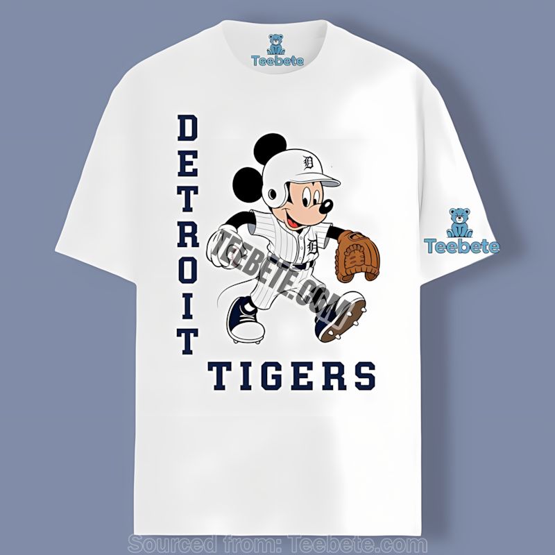 Detroit Tigers Mickey Quarterback Baseball Cotton Shirt