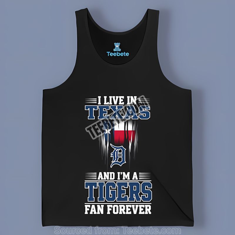 Detroit Tigers Texas Fan Forever Cotton Tanktop Detroit Tigers Texas Fan Forever Cotton Tanktop