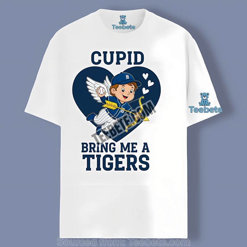 Detroit Tigers Valentines Cupid Bring Tigers Shirt