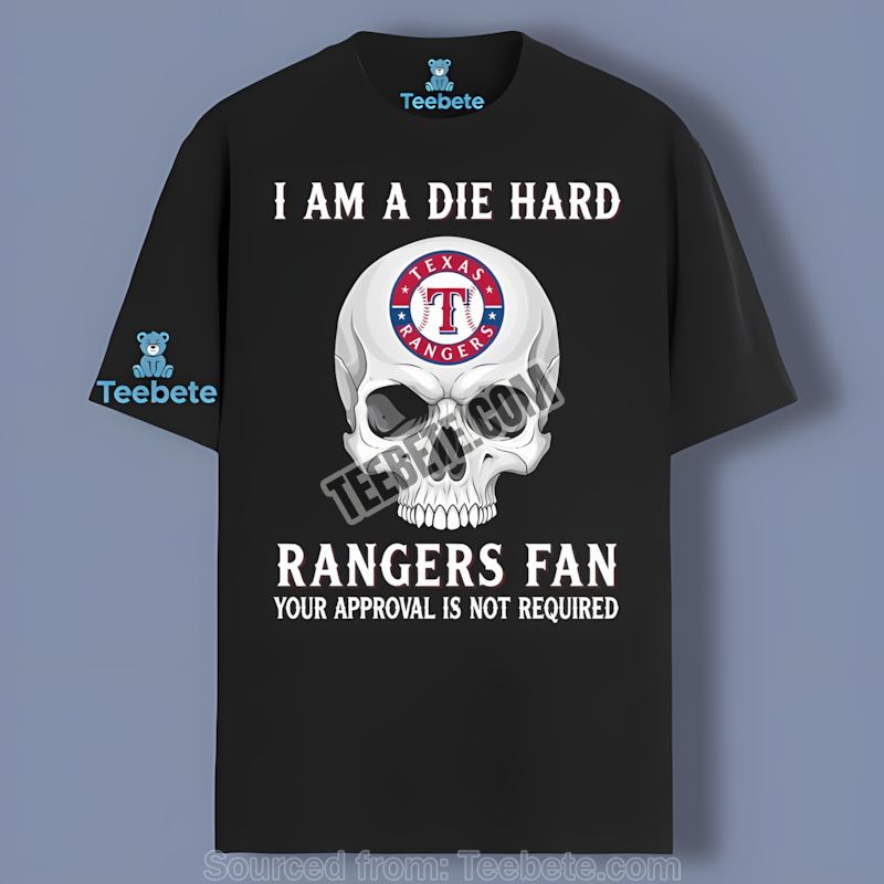 Die Hard Texas Rangers Fan Skull Classic Shirt