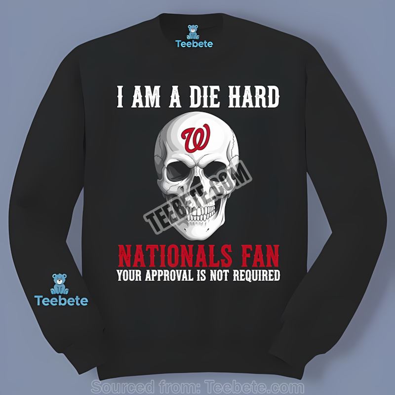 Die Hard Washington Nationals Fan Skull Trendy Long Sleeve Die Hard Washington Nationals Fan Skull Trendy Long Sleeve