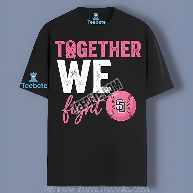 Empathetic San Diego Padres Together We Fight Breast Cancer Vintage Shirt