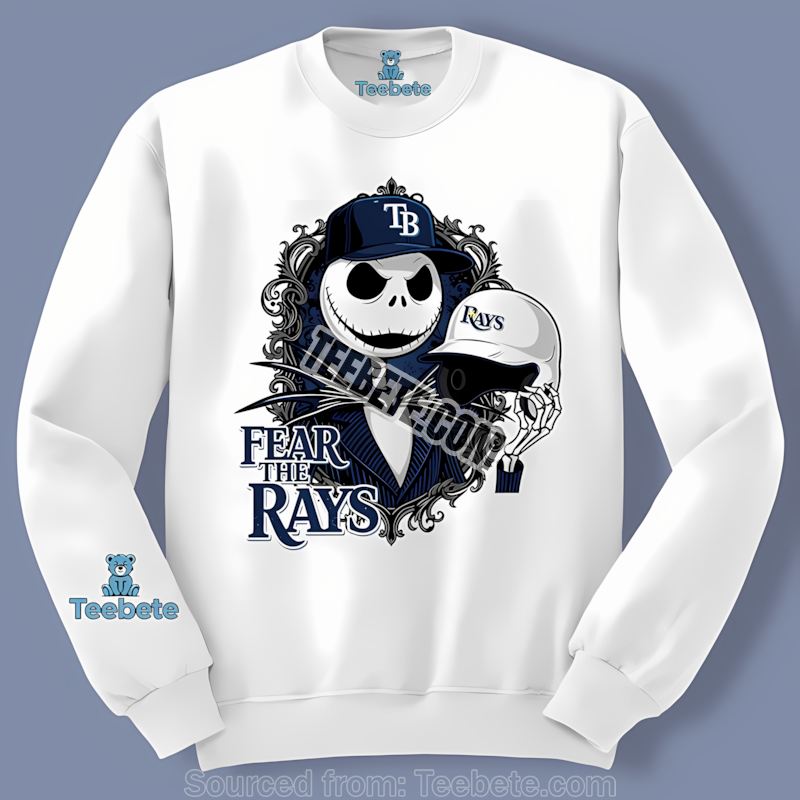 Fear Jack Skellington Cheers For Tampa Bay Rays Sports Long Sleeve Fear Jack Skellington Cheers For Tampa Bay Rays Sports Long Sleeve