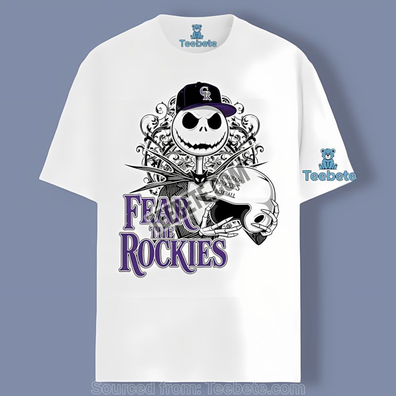Fear The Colorado Rockies Jack Skellington Shirt