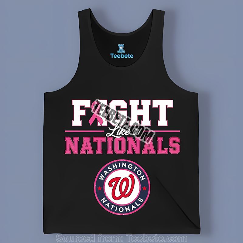 Fight Like A Breast Cancer Awareness Washington Nationals Unisex Tanktop Fight Like A Breast Cancer Awareness Washington Nationals Unisex Tanktop