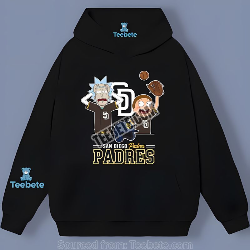 Geeky San Diego Padres Vs Rick And Morty Regular Hoodie Geeky San Diego Padres Vs Rick And Morty Regular Hoodie