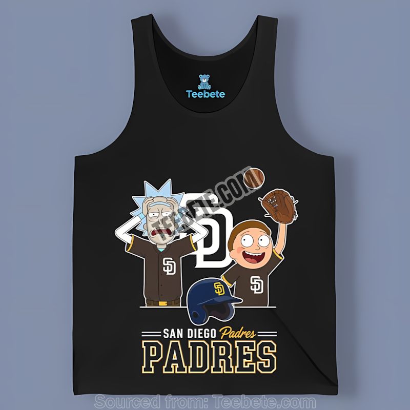 Geeky San Diego Padres Vs Rick And Morty Regular Tanktop Geeky San Diego Padres Vs Rick And Morty Regular Tanktop