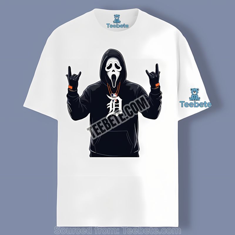 Ghostface Detroit Tigers Halloween Spooky Shirt