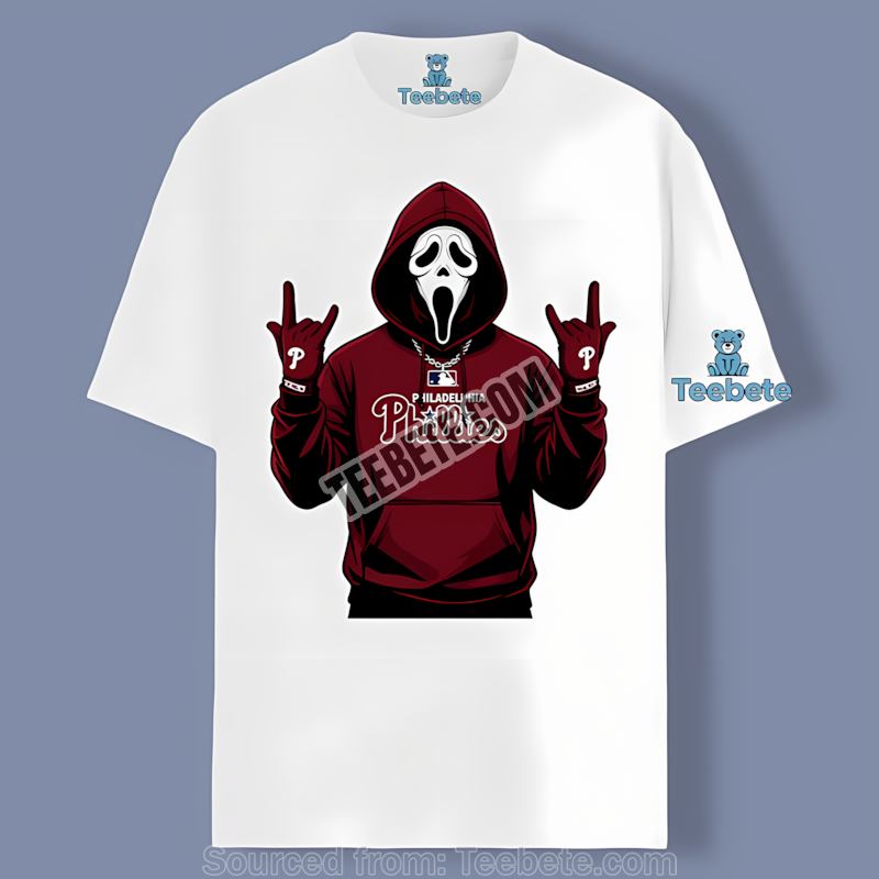Ghostface Spooky Philadelphia Phillies Vintage Shirt