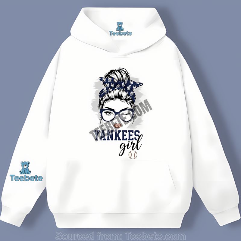 Girl Fan New York Yankees Unisex Hoodie Cute Baseball Style Girl Fan New York Yankees Unisex Hoodie Cute Baseball Style