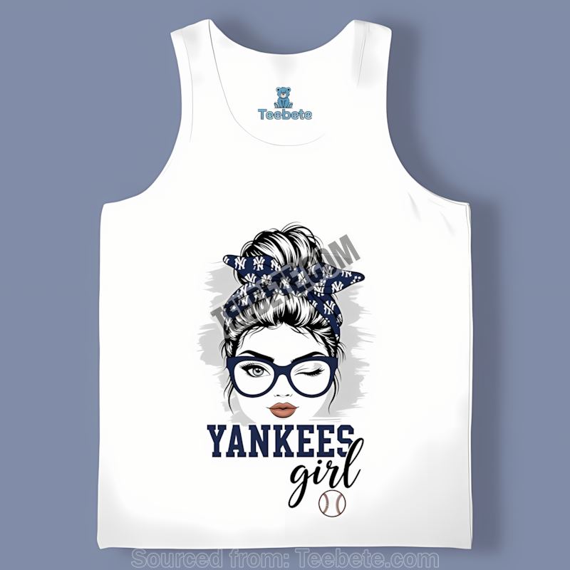 Girl Fan New York Yankees Unisex Tanktop Cute Baseball Style Girl Fan New York Yankees Unisex Tanktop Cute Baseball Style