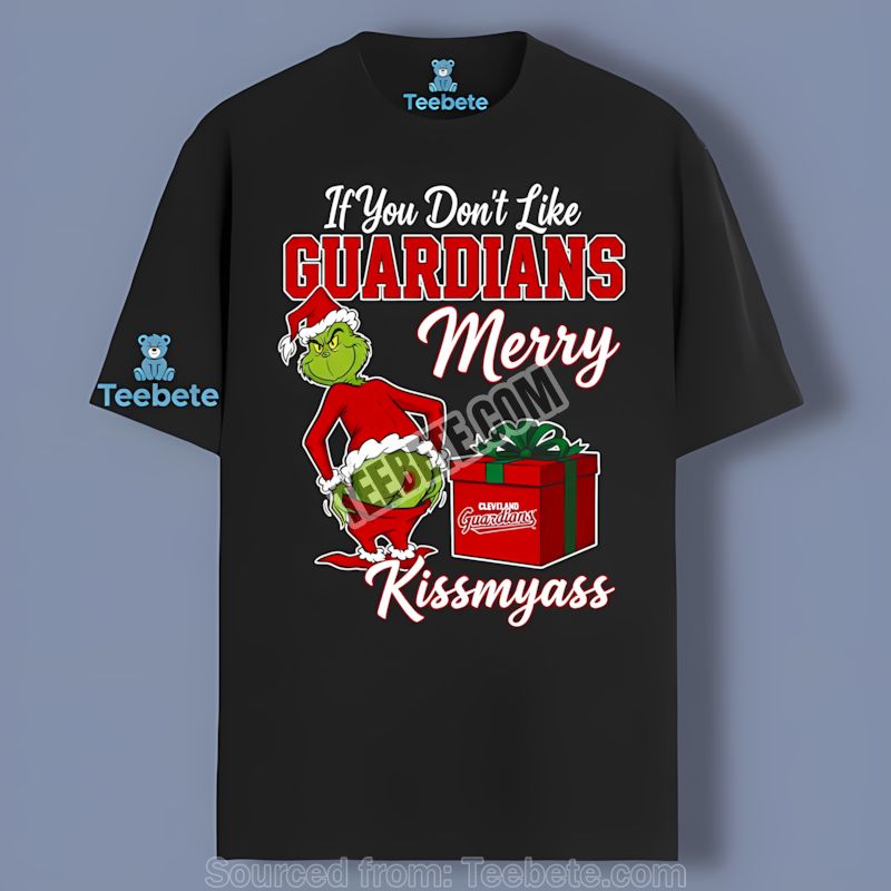 Grinch Funny Kissmyass Cleveland Guardians Shirt