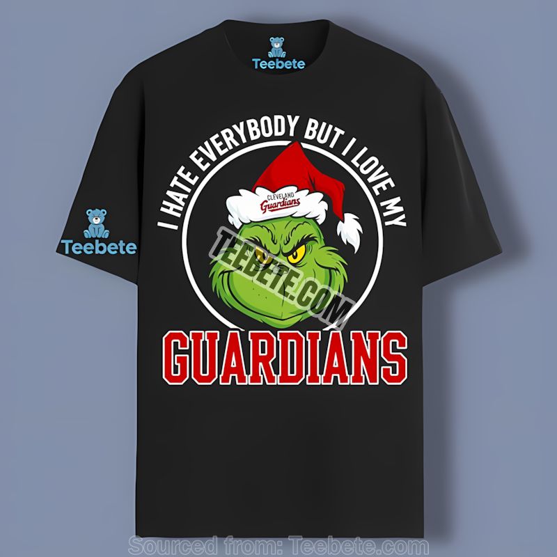 Grinch Hates All But Loves Cleveland Guardians Shirt