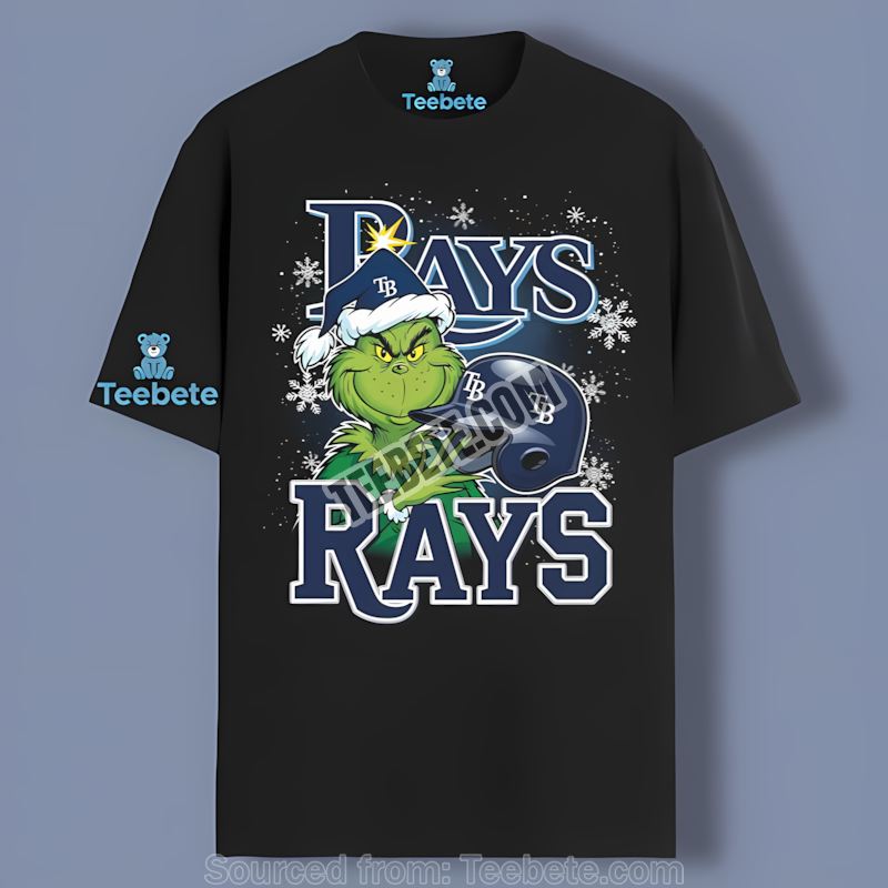 Grinch Helmet Hugger For Tampa Bay Rays Graphic Shirt