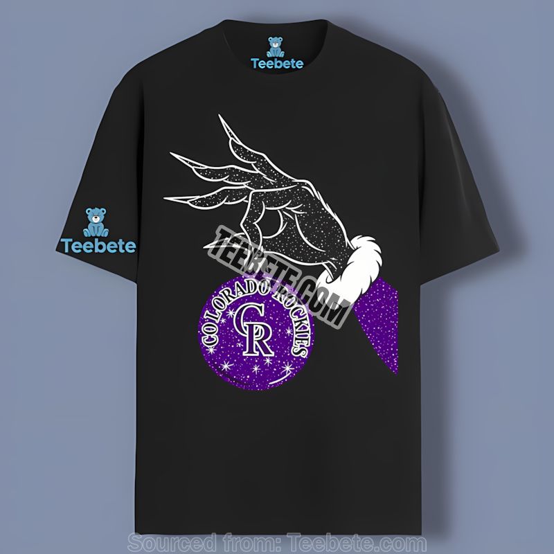 Grinch Holding Colorado Rockies Ornament Shirt