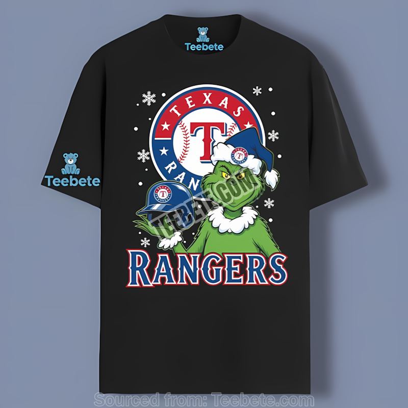 Grinch I Hate Everybody But Love My Texas Rangers Unisex Shirt