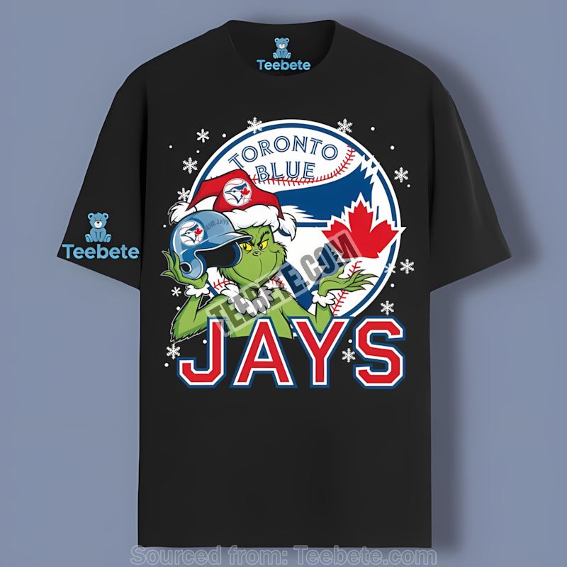 Grinch Holding Toronto Blue Jays Helmet Classic Shirt