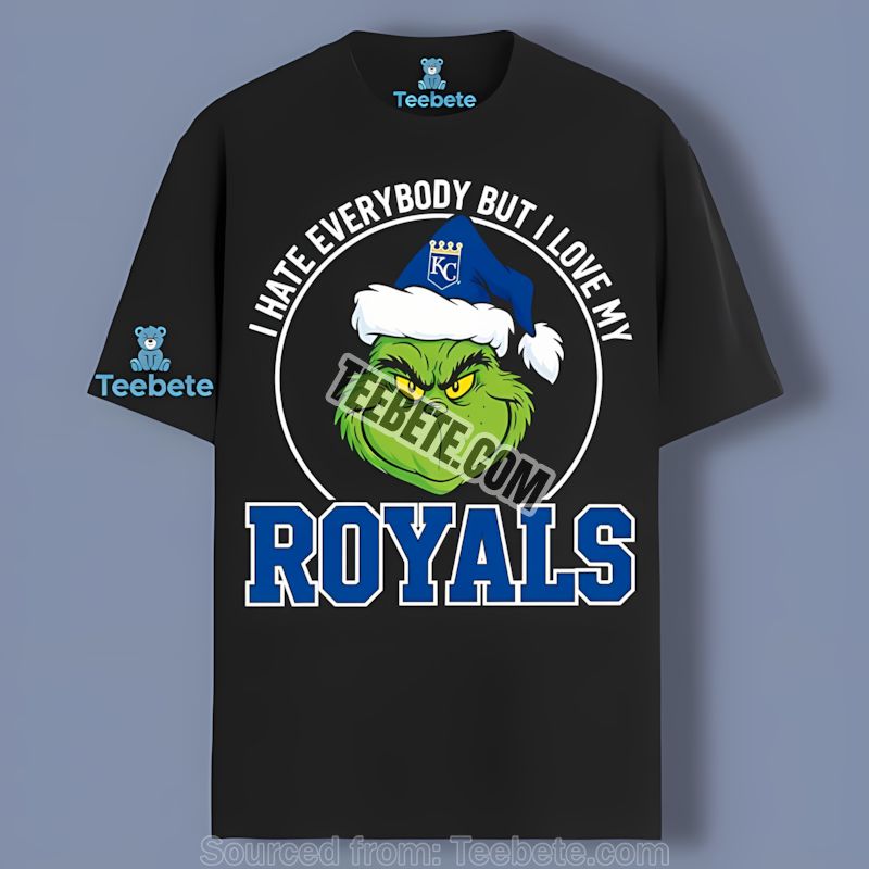 Grinch I Hate Everybody But Love Kansas City Royals Color Shirt