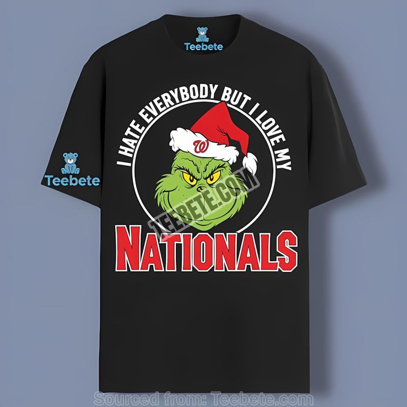 Grinch I Hate People But Love Washington Nationals Color Shirt Grinch I Hate People But Love Washington Nationals Color Shirt