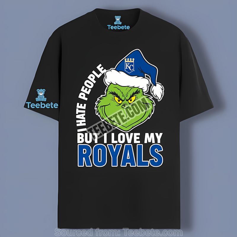 Grinch I Hate People But I Love Kansas City Royals Regular Shirt