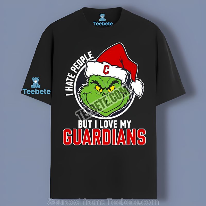 Grinch I Hate People Love Cleveland Guardians Shirt