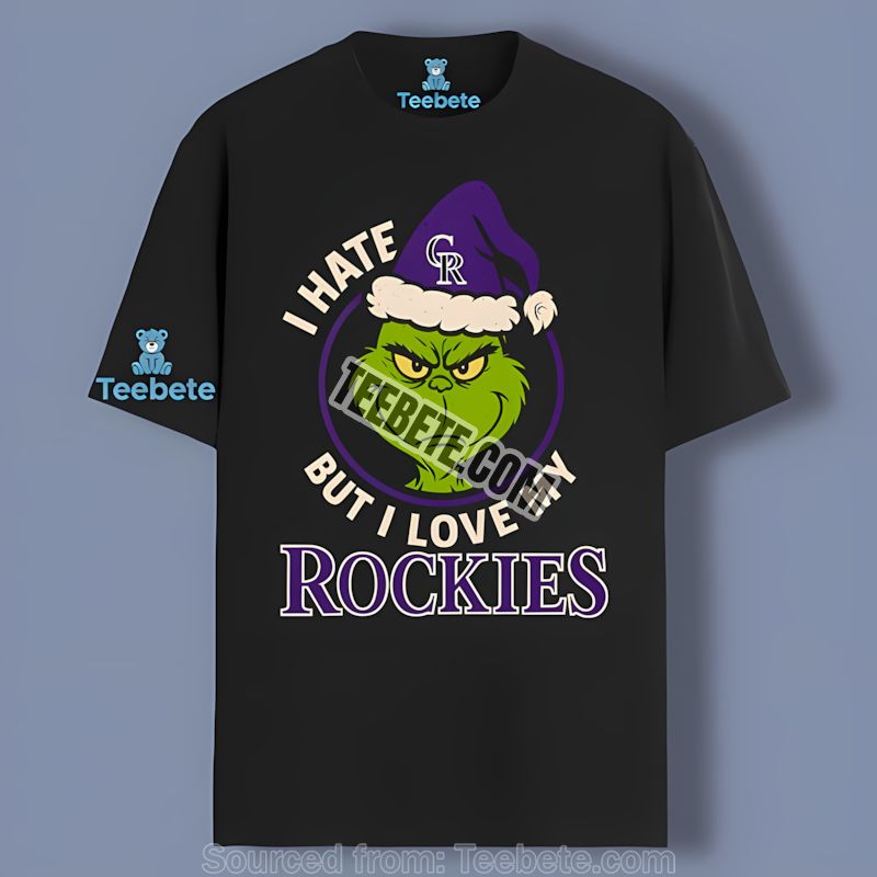 Grinch I Hate People Love Colorado Rockies Shirt