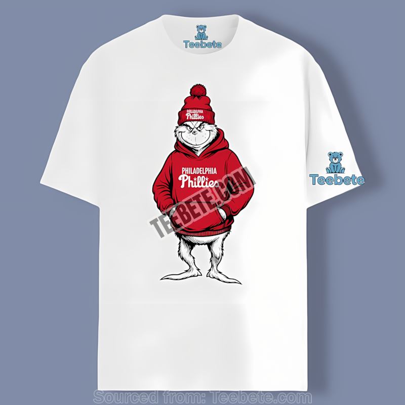 Grinch In Hoodie Philadelphia Phillies Regular Shirt