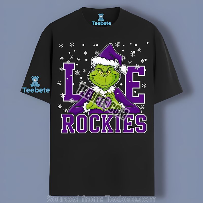 Grinch Love Colorado Rockies Christmas Shirt