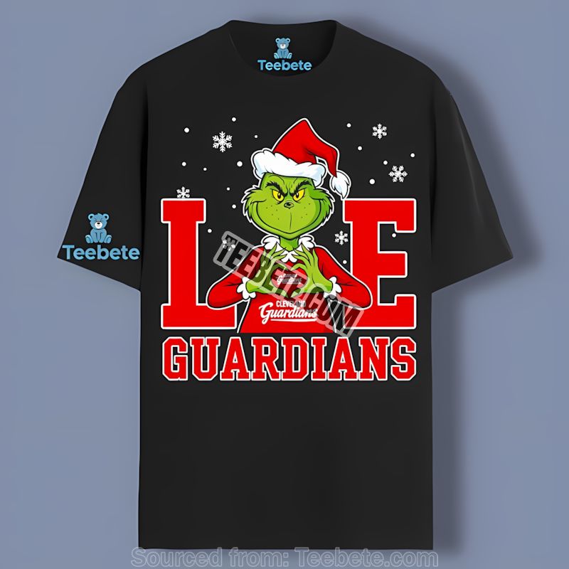 Grinch Love For Cleveland Guardians Christmas Shirt