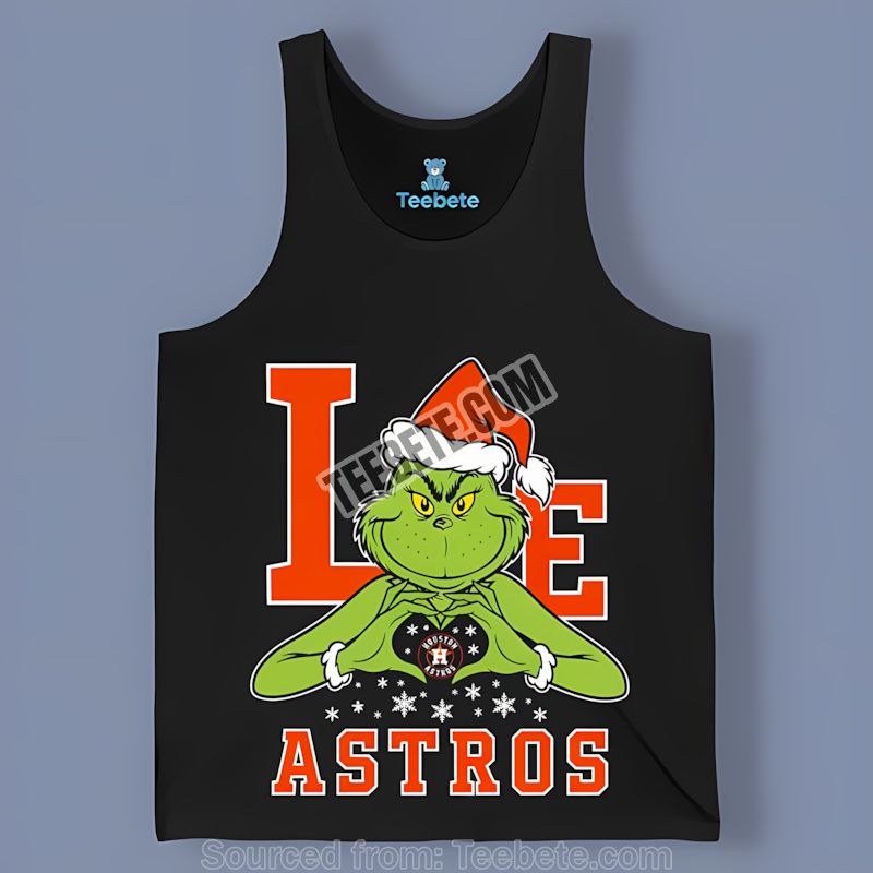 Grinch Love Houston Astros Christmas Graphic Tanktop Grinch Love Houston Astros Christmas Graphic Tanktop