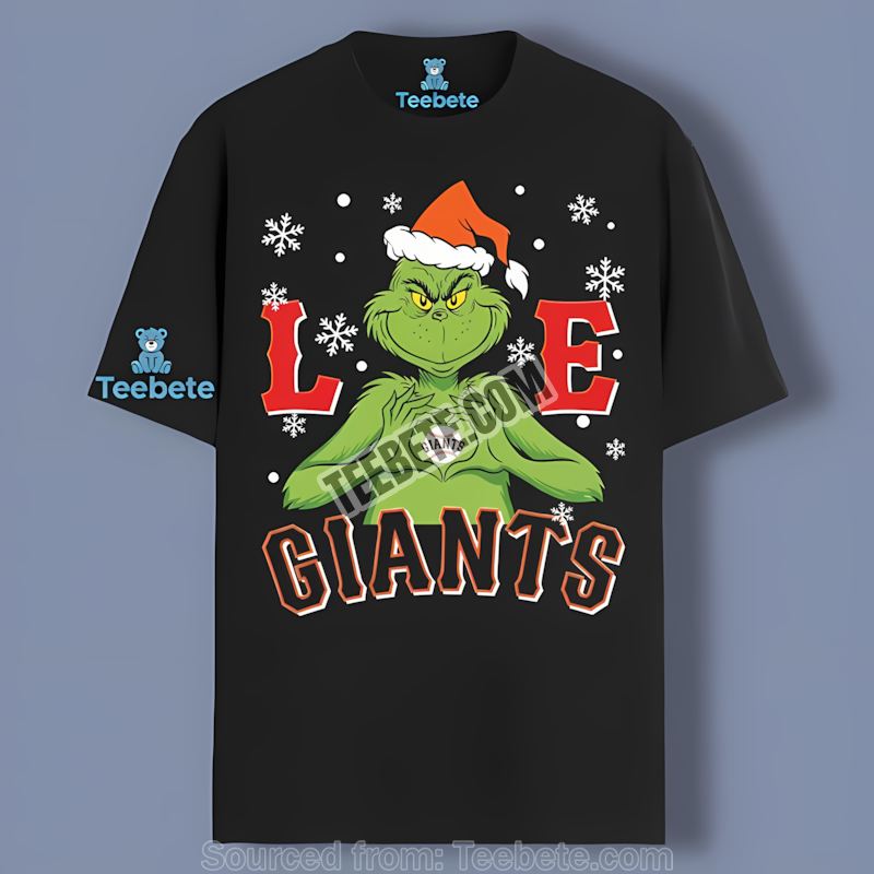 Grinch Love San Francisco Giants Christmas Classic Shirt