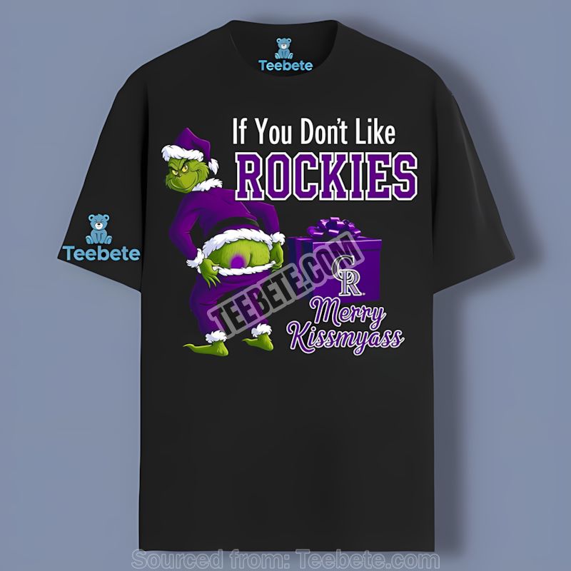Grinch Merry Kissmyass Colorado Rockies Shirt