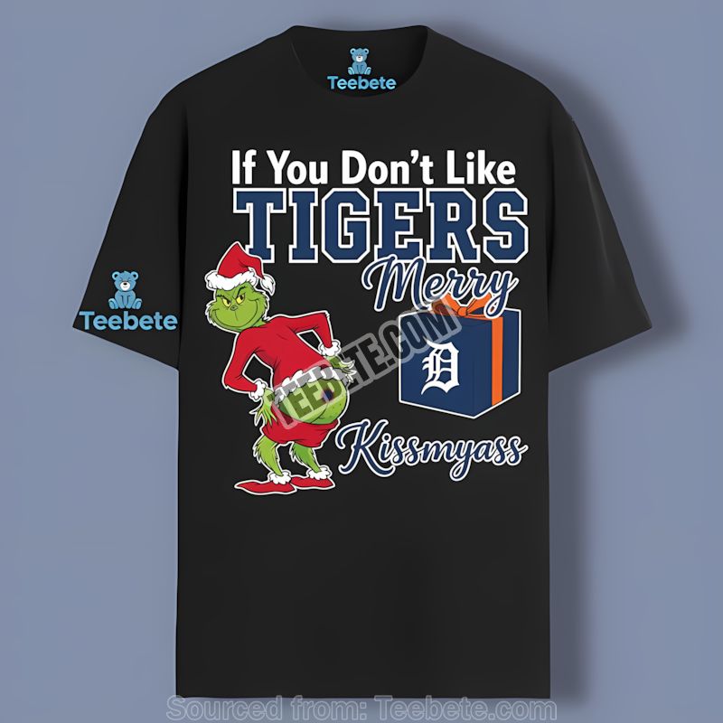 Grinch Merry Kissmyass Detroit Tigers Classic Shirt