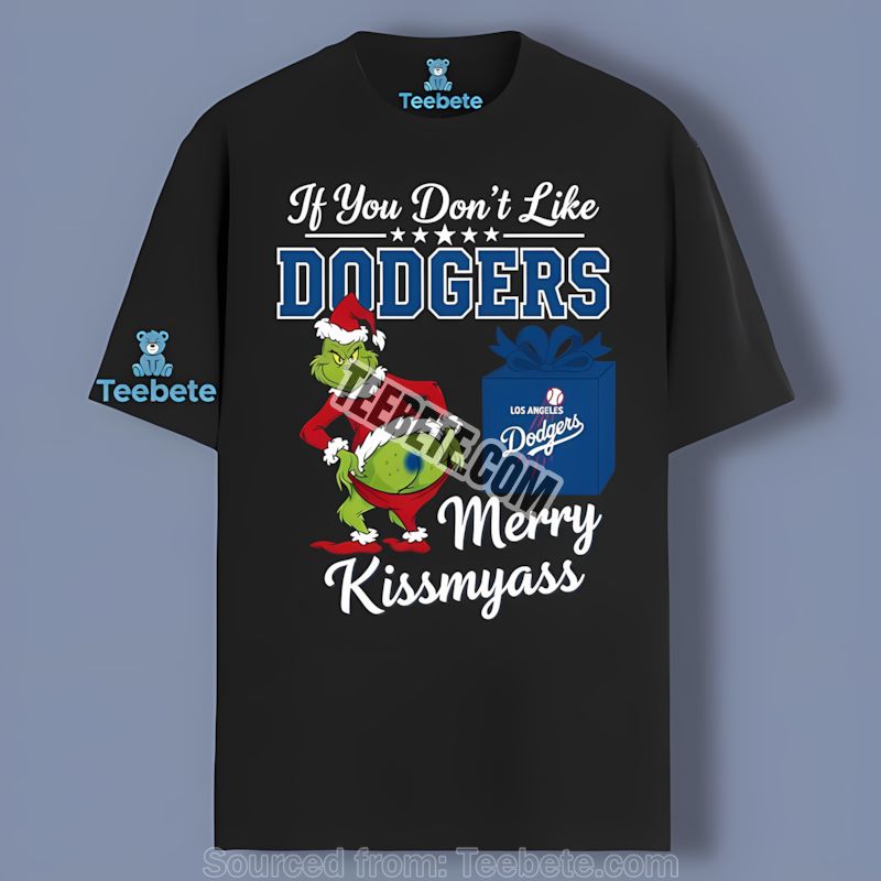 Grinch Merry Kissmyass Los Angeles Dodgers Regular Shirt