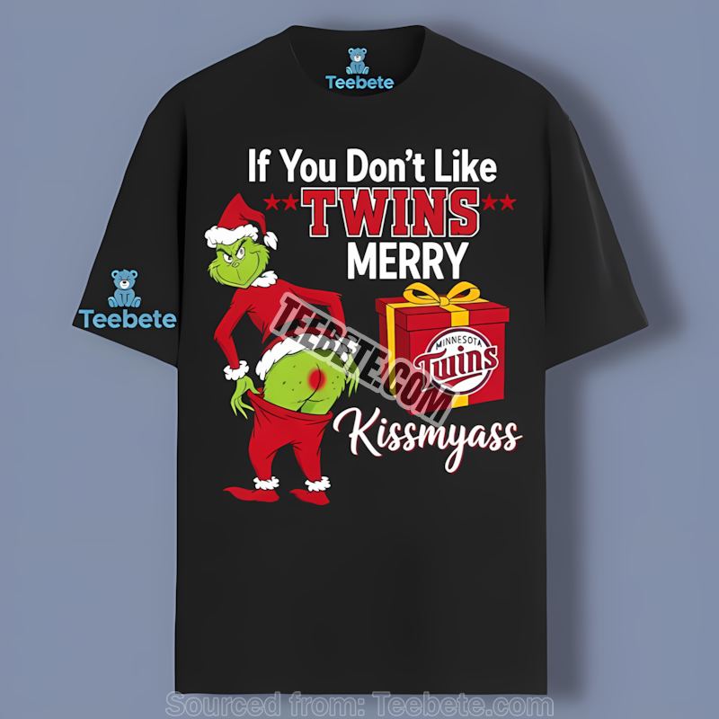 Grinch Merry Kissmyass Minnesota Twins Unisex Shirt
