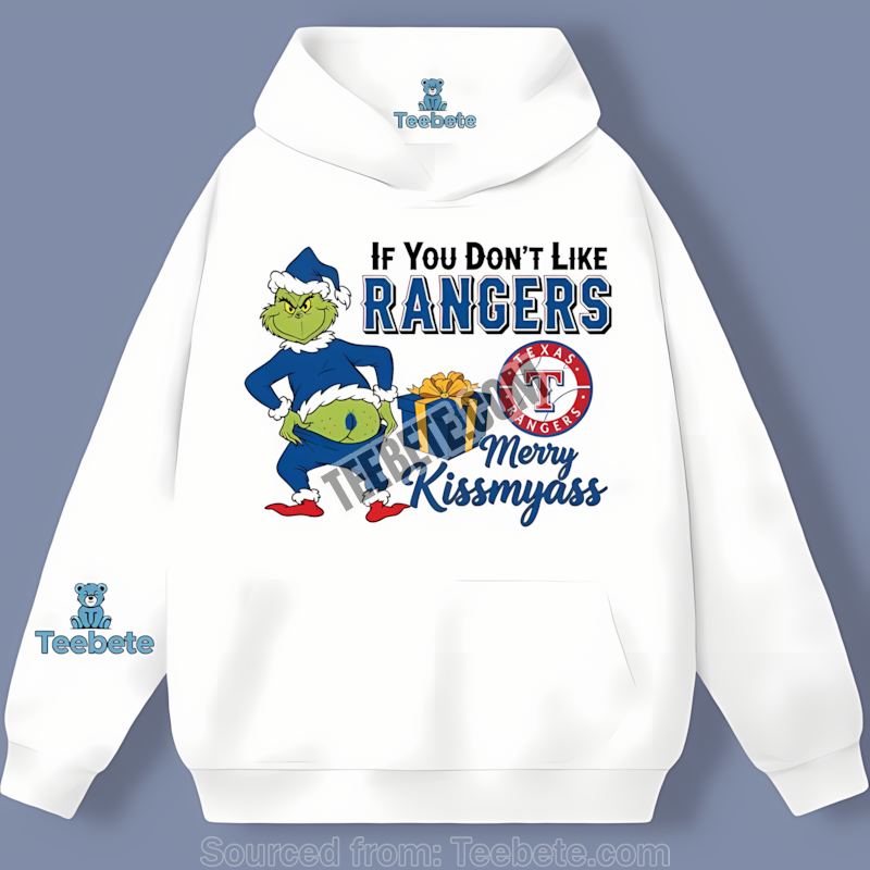 Grinch Merry Kissmyass Texas Rangers Trendy Hoodie Grinch Merry Kissmyass Texas Rangers Trendy Hoodie