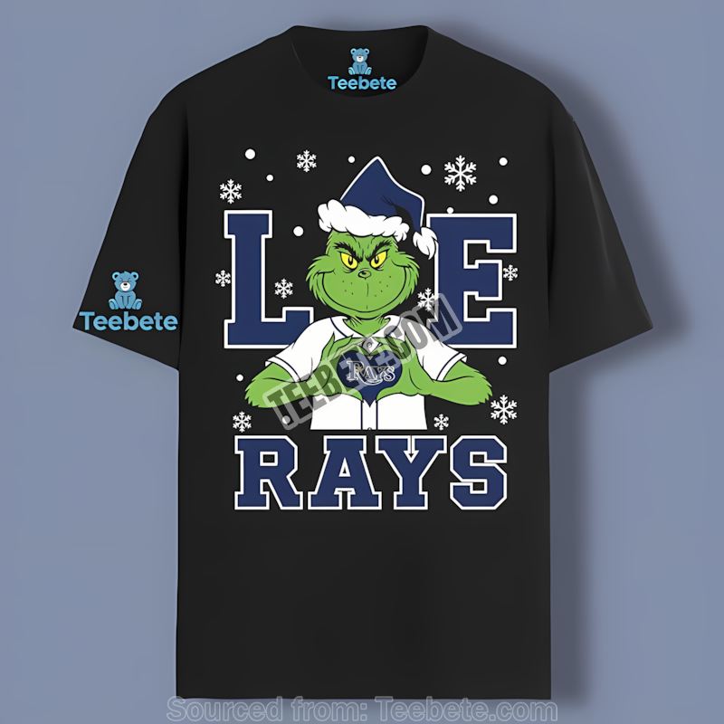 Grinch Tampa Bay Rays Love Christmas Theme Trendy Shirt