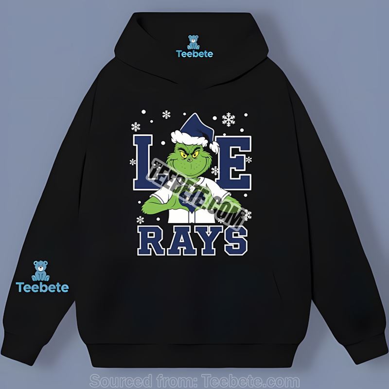 Grinch Tampa Bay Rays Love Christmas Theme Trendy Hoodie Grinch Tampa Bay Rays Love Christmas Theme Trendy Hoodie