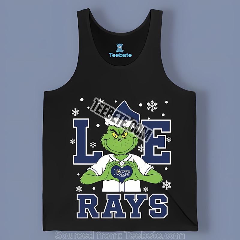 Grinch Tampa Bay Rays Love Christmas Theme Trendy Tanktop Grinch Tampa Bay Rays Love Christmas Theme Trendy Tanktop