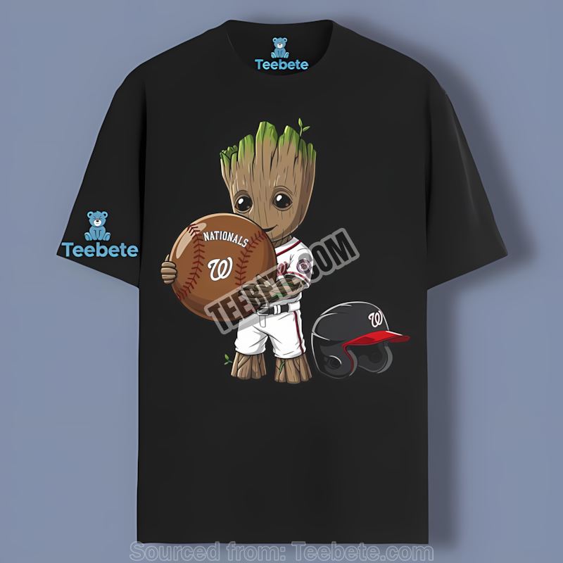Groot Baseball Retro Washington Nationals Shirt
