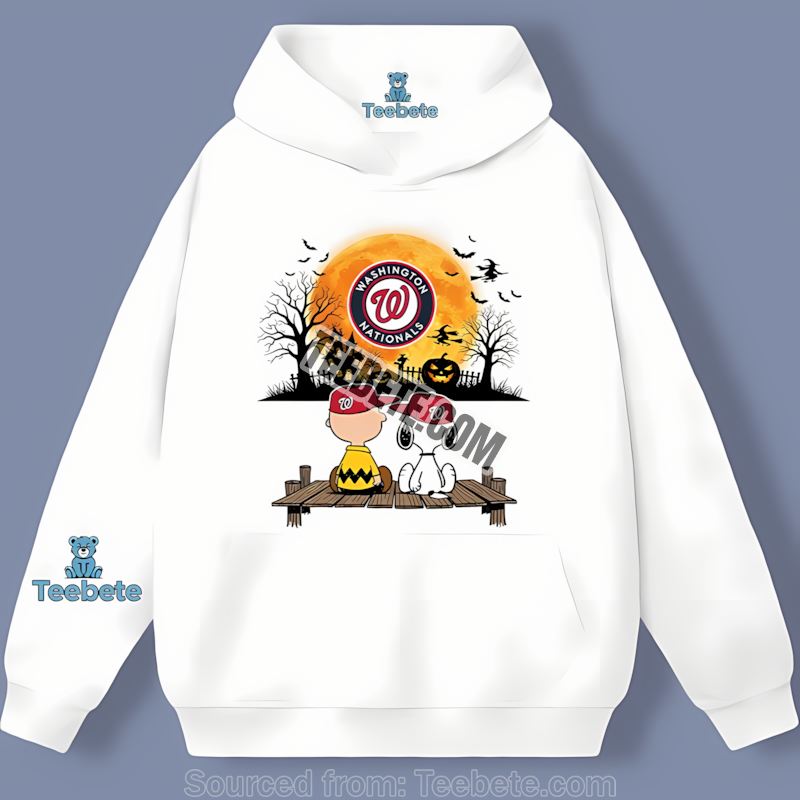 Halloween Charlie Brown And Snoopy Vintage Washington Nationals Hoodie Halloween Charlie Brown And Snoopy Vintage Washington Nationals Hoodie