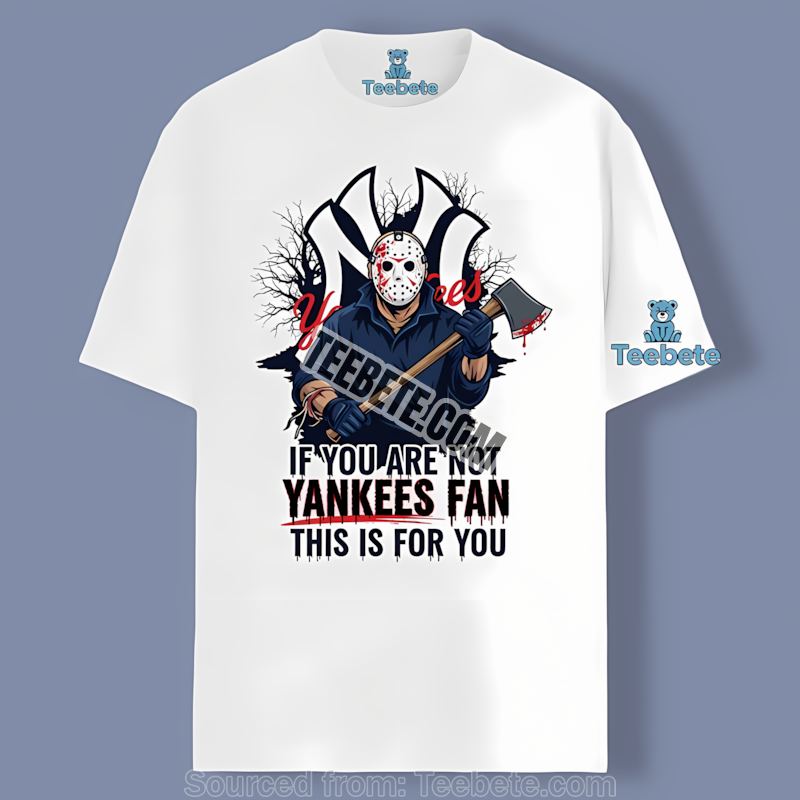 Halloween Jason Voorhees New York Yankees Adults Shirt Spooky
