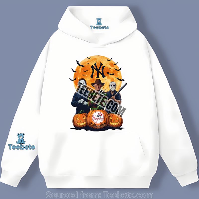Halloween Jason Voorhees New York Yankees Michael Myers Hoodie Halloween Jason Voorhees New York Yankees Michael Myers Hoodie